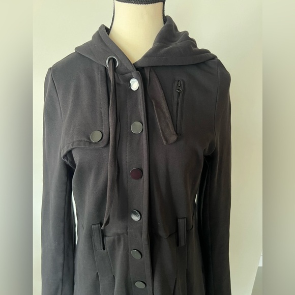 Armani Exchange Thick Jersey Hoodie Coat - Picture 2 of 15
